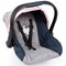 Bayer: Car Seat - Grey, Blue, Pink Butterfly - Fits Dolls Up to 18' Kids Pretend Play, Safety Belt, Sun Canopy, Accessory for -Plush Toys